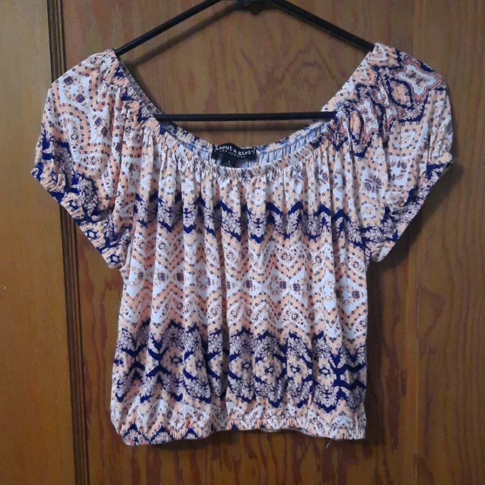 About a girl pink crop top